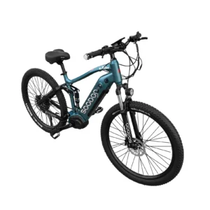 Azraa Electric Bike | Motor Mid-Drive Strong Powerful Motor Ebike | Dark Green Alpha Electric Bicycle | Built-in 36V 12AH Battery in UK Stock