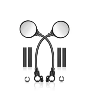 Azraa Bike Mirrors, 1 Pair Bicycle Cycling Wide Angle Rear View Mirrors