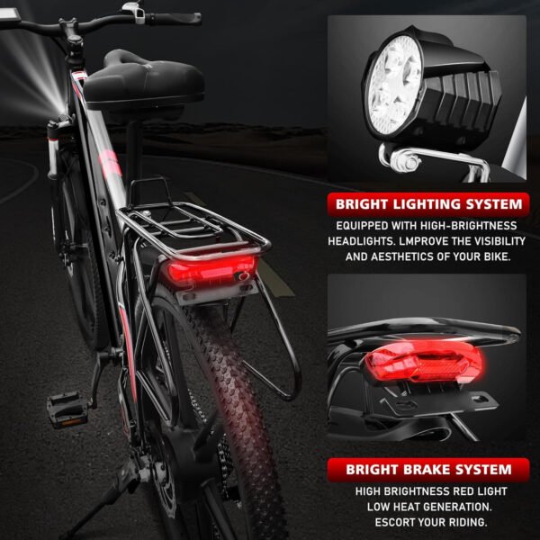 Azraa Electric Bikes for Adults_Electric Bicycle_Warrier 26" Mountain Pedal EBike_2603K - Image 7