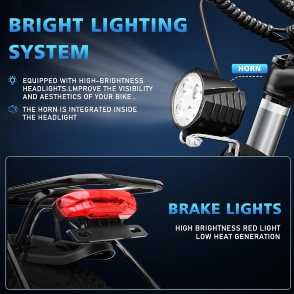 Azraa Electric Bike for Adults_26" Electric Bicycle_E-bikes Built-in 36V 8Ah/13Ah Removable Li-Ion Battery_2601W - Image 8