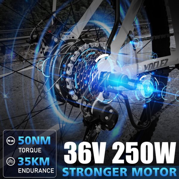Azraa Electric Bike for Adults_26" Electric Bicycle_E-bikes Built-in 36V 8Ah/13Ah Removable Li-Ion Battery_2601W - Image 10