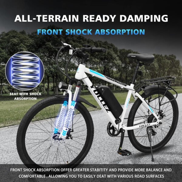 Azraa Electric Bike for Adults_26" Electric Bicycle_E-bikes Built-in 36V 8Ah/13Ah Removable Li-Ion Battery_2601W - Image 13