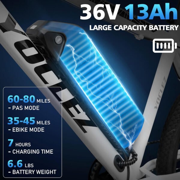 Azraa Electric Bike for Adults_26" Electric Bicycle_E-bikes Built-in 36V 8Ah/13Ah Removable Li-Ion Battery_2601W - Image 19