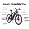 AZRAA Ridge Cruiser 24"x3.5" Comfort Electric Bike – 48V 10Ah Battery, 500W Motor, Throttle-On-Demand, Step-Through Frame