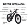AZRAA Frost Cruiser 24"x4.5" Vintage Snow E-Bike – 48V 10Ah Battery, 500W Motor, Throttle-On-Demand, Retro Styling with Modern Tech