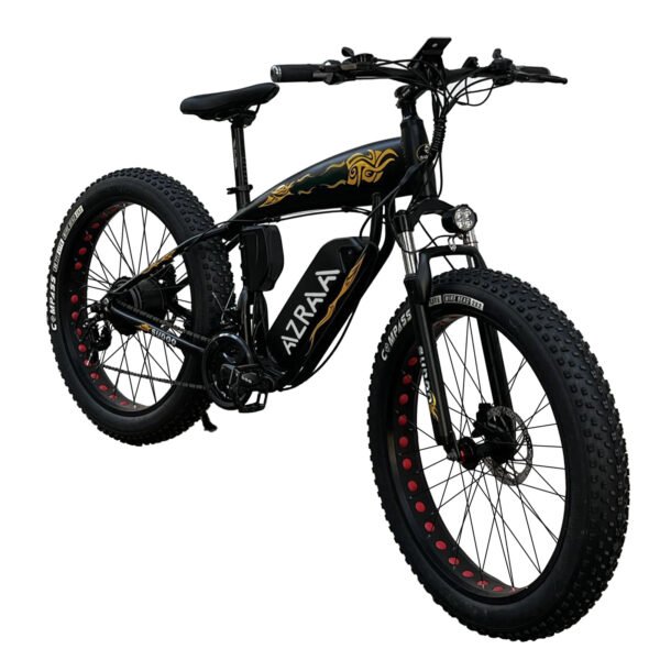 AZRAA Summit Pro 26"x4.0" Snow Electric Bike – 48V 10Ah Battery, 500W Motor, Shimano 6-Speed, Hydraulic Brakes, Full Suspension for Extreme Terrain - Image 5
