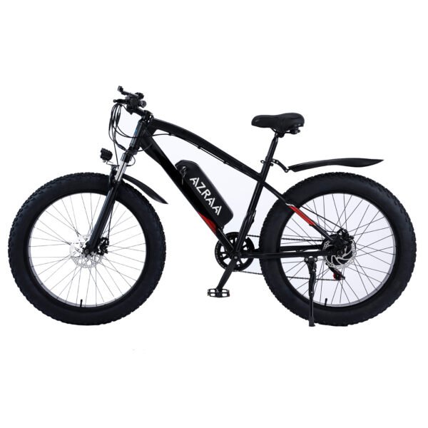 AZRAA Trailblazer 27.5"x3.8" Hybrid Snow/City E-Bike – 48V 12.5Ah Battery, 750W Motor, Belt Drive, Hidden Battery Design, Commuter & Off-Road Ready - Image 2