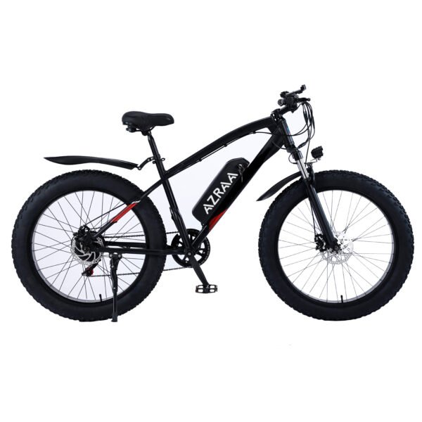 AZRAA Trailblazer 27.5"x3.8" Hybrid Snow/City E-Bike – 48V 12.5Ah Battery, 750W Motor, Belt Drive, Hidden Battery Design, Commuter & Off-Road Ready - Image 4