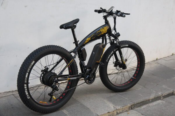 AZRAA Summit Pro 26"x4.0" Snow Electric Bike – 48V 10Ah Battery, 500W Motor, Shimano 6-Speed, Hydraulic Brakes, Full Suspension for Extreme Terrain - Image 6