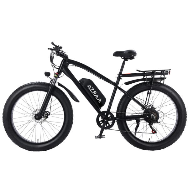 AZRAA Frost Cruiser 24"x4.5" Vintage Snow E-Bike – 48V 10Ah Battery, 500W Motor, Throttle-On-Demand, Retro Styling with Modern Tech - Image 7